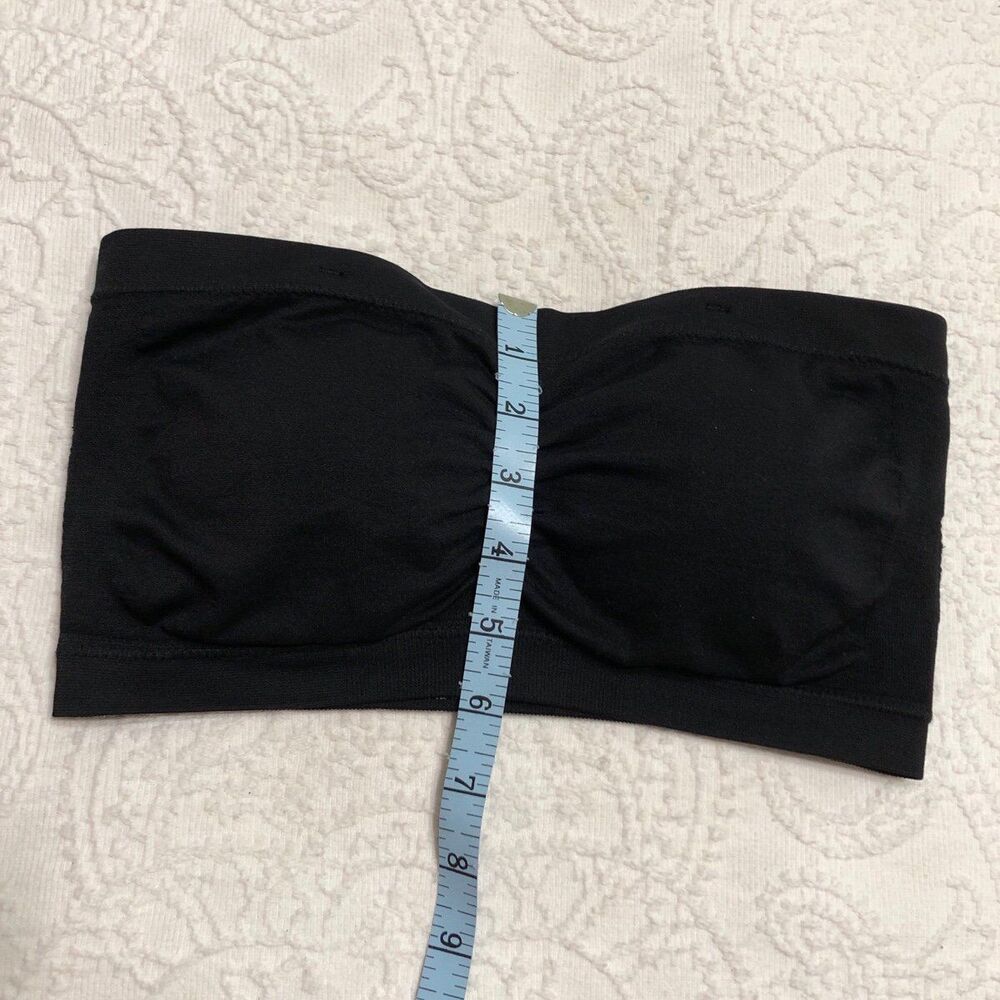Zenana Strapless Padded Bra Nylon Black One Size Fits All - Picture 8 of 10